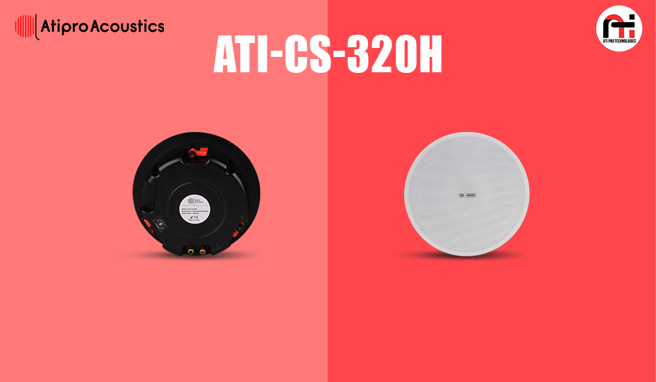 Ceiling Speaker With Dual Tweeter & Passive Radiator Model Name- ATI-CS-320H