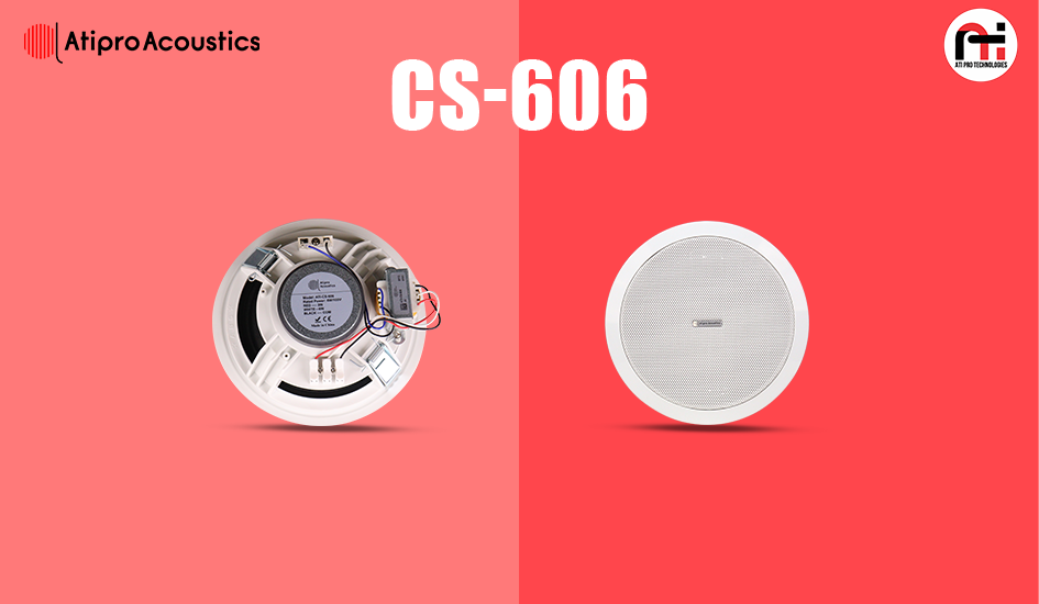 Fast Mount Ceiling Loudspeaker Model Name- ATI-CS-606