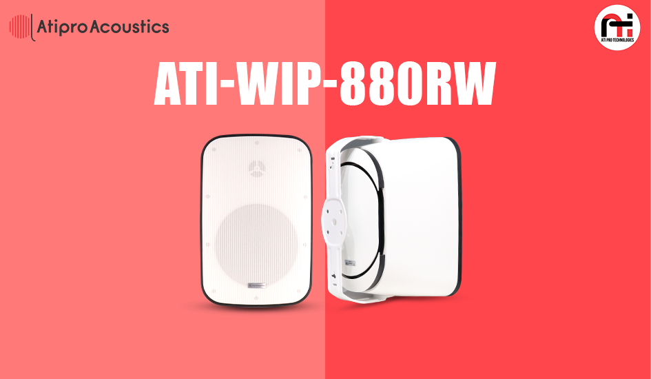 IP66 Waterproof Outdoor Wall Mount Speaker Model - ATI-WIP-880RW