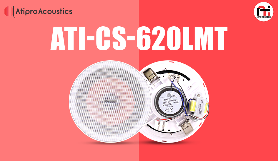 High Performance 2-Way Ceiling Speaker Model - ATI-CS-620LMT