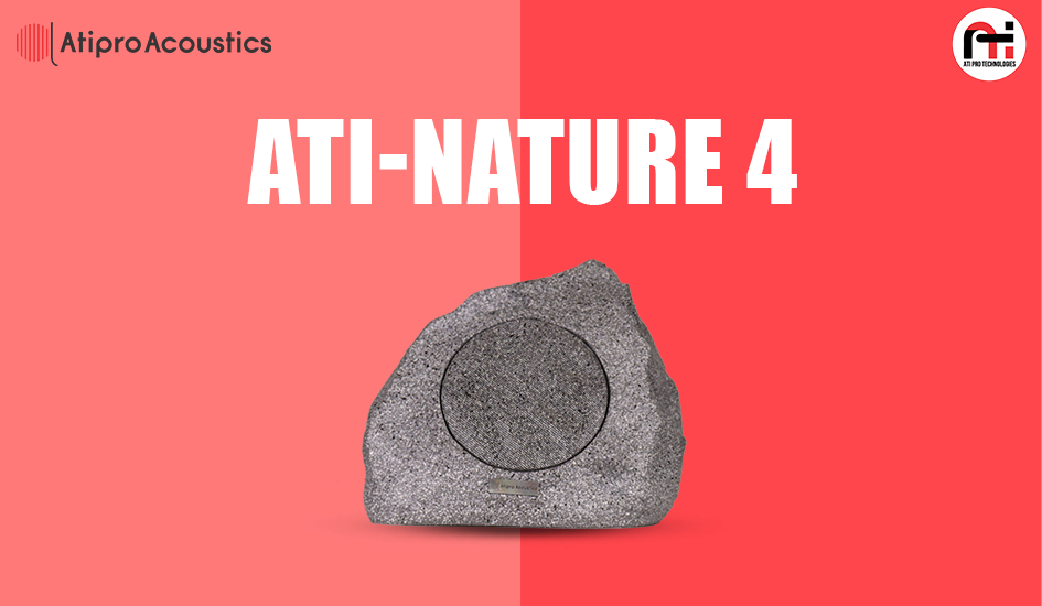 Waterproof Rock Speaker ATI-Nature4 – Perfect Outdoor Audio for Gardens & Landscapes