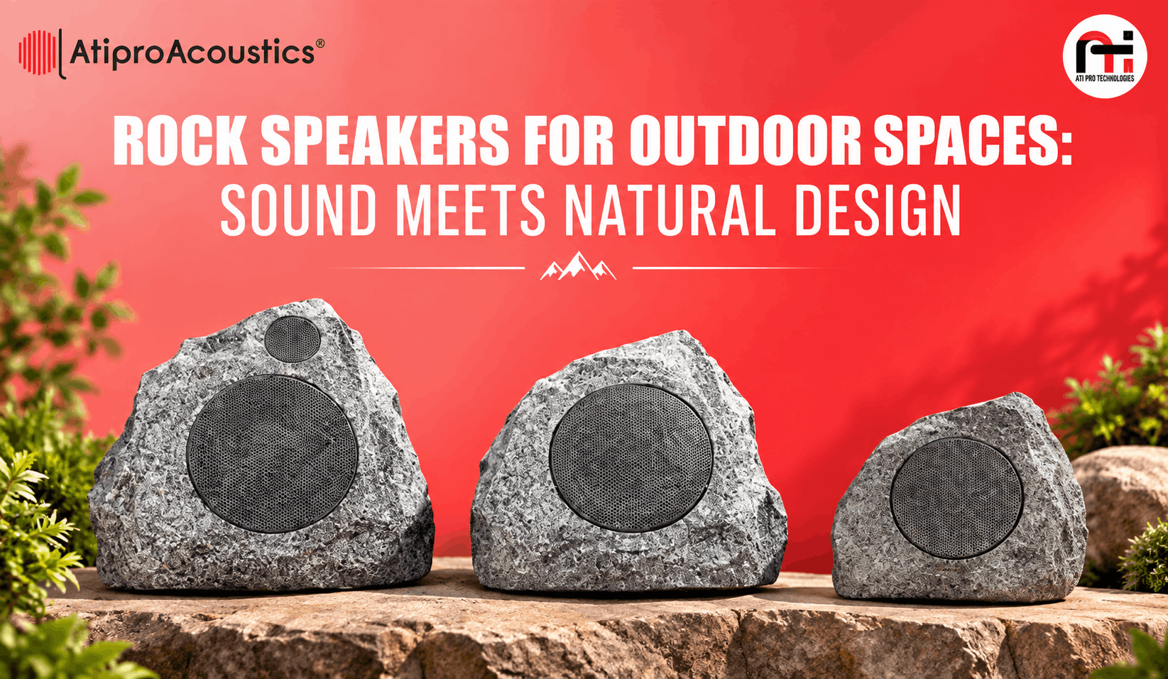 Rock Speakers for Outdoor Spaces Sound Meets Natural Design
